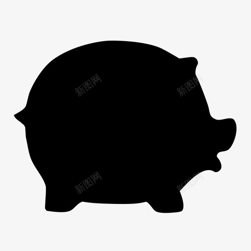存钱罐股票储蓄图标svg_新图网 https://ixintu.com 储备 储蓄 基金 存钱罐 投资 股票