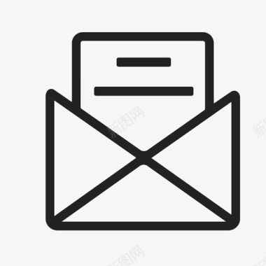 公开信电子邮件信封图标图标