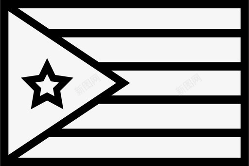 波多黎各国旗胜利标志波多黎各图标图标