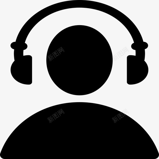 听耳扬声器耳塞图标svg_新图网 https://ixintu.com 听 耳塞 耳扬声器 耳机 音乐