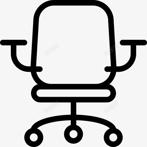 办公椅工作椅转椅图标svg_新图网 https://ixintu.com 办公椅 坐椅 工作椅 座椅 转椅