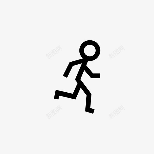 跑步人体运动图标svg_新图网 https://ixintu.com 人体 姿势 有趣的人类姿势 站立 行走 跑步 运动