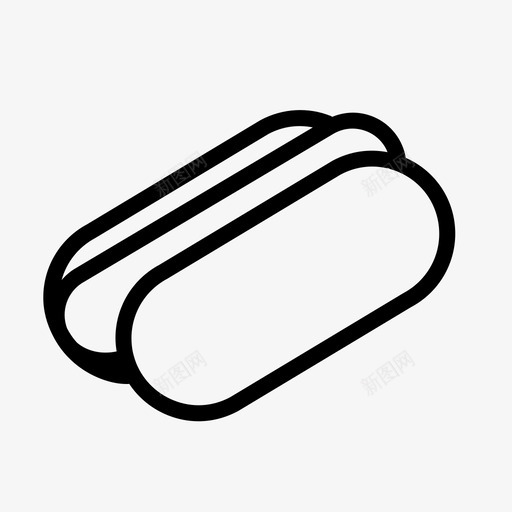 热狗面包吃图标svg_新图网 https://ixintu.com 吃 热狗 美味 美食家图标 肉 面包 食物