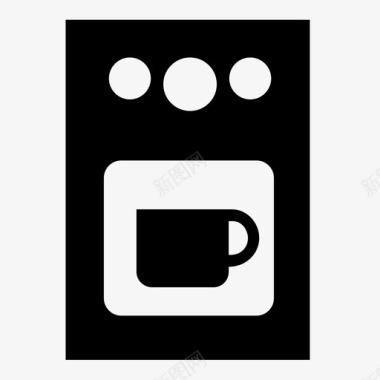咖啡机厨房浓缩咖啡图标图标