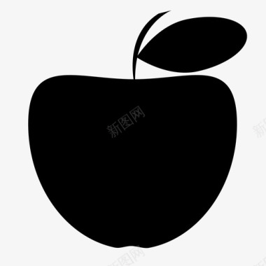 苹果酸性食物图标图标