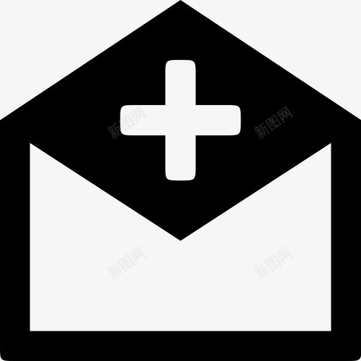 邮件添加创建电子邮件图标svg_新图网 https://ixintu.com internet 信函 创建 帮助邮件 消息 电子邮件 邮件添加