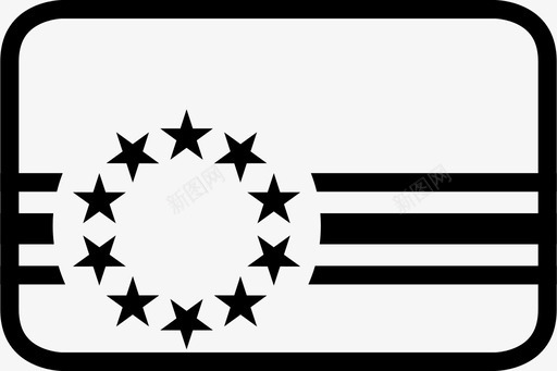 佛得角国旗世界地区图标图标