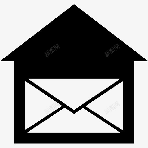 邮局信封信件图标svg_新图网 https://ixintu.com 信件 信封 寄出 盖章 邮寄 邮局