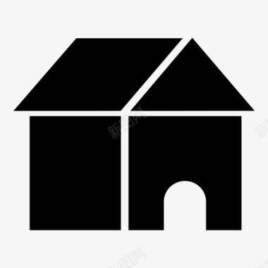 房屋屋顶住宅图标图标