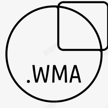 wma文件编解码器windows media audio图标图标