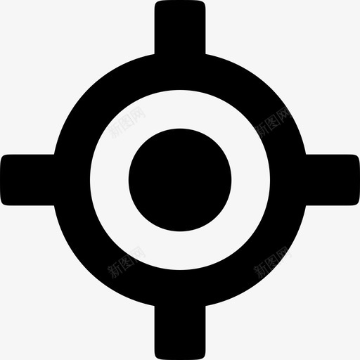 十字准星瞄准射击瞄准图标svg_新图网 https://ixintu.com 十字准星瞄准射击瞄准