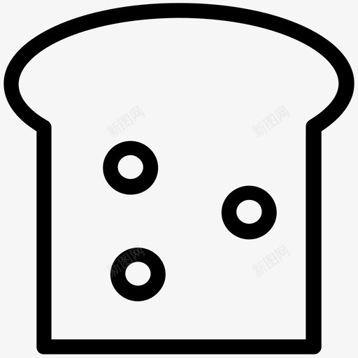 面包面包房面包片图标svg_新图网 https://ixintu.com 切片面包 吐司 海绵蛋糕 面包 面包房 面包片 面筋 食物