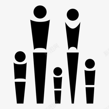 家庭男人母亲图标图标