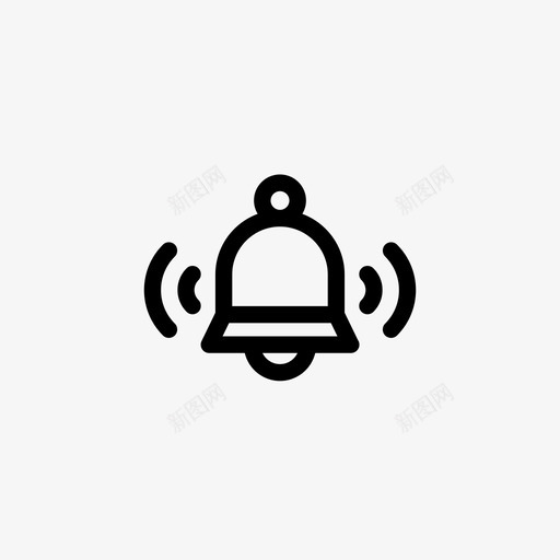 铃声提醒通知图标svg_新图网 https://ixintu.com 叮当声 噪音 提醒 界面和网络图标 通知 铃声