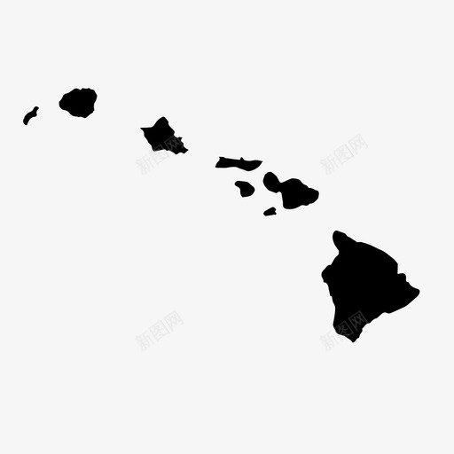 夏威夷岛图标svg_新图网 https://ixintu.com 夏威夷 岛