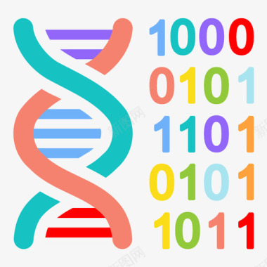 dna编码遗传学基因组图标图标