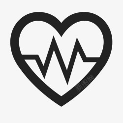 监测器心脏符号生命体征图标高清图片