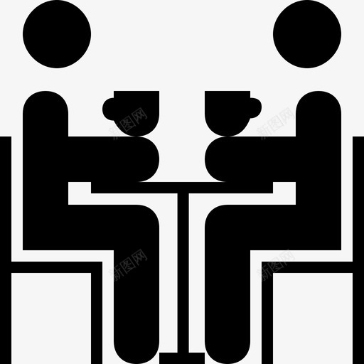闲聊餐厅人图标svg_新图网 https://ixintu.com 人 会议 咖啡 咖啡馆 杯子 用餐 约会 聊天 赶集 闲聊 餐厅