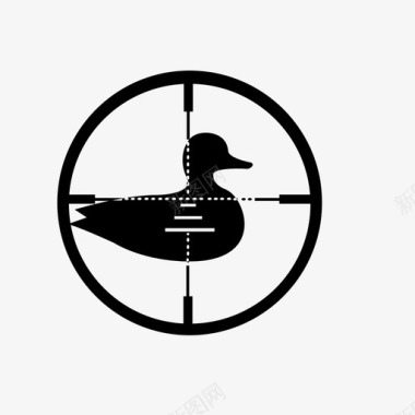 猎鸭猎杀来复枪图标图标