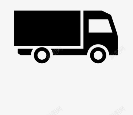 货运卡车交货运输图标图标