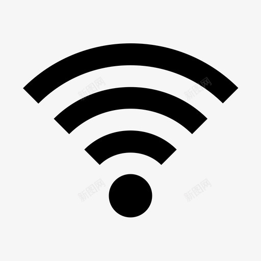 wi-fi互联网信号图标svg_新图网 https://ixintu.com wi-fi wifi 互联网 信号 无线 材料 点