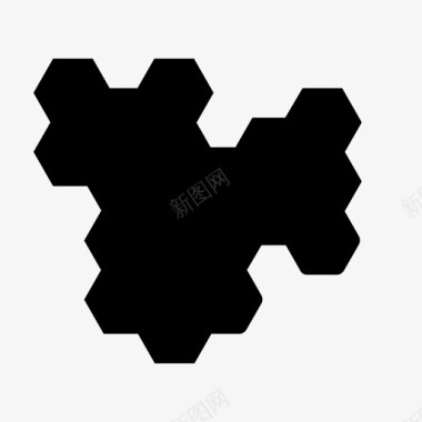 蜂巢六角形蜡图标图标