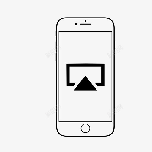airplay智能手机应用程序图标svg_新图网 https://ixintu.com airplay 智能手机应用程序