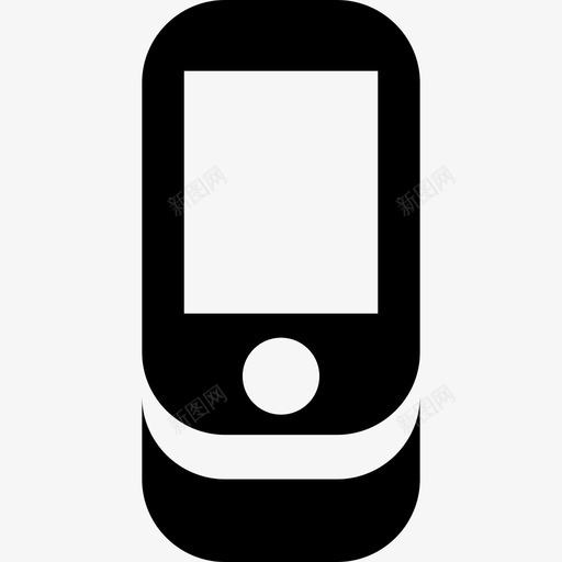移动电话通话折叠图标svg_新图网 https://ixintu.com 折叠 无线 移动电话 通信 通话