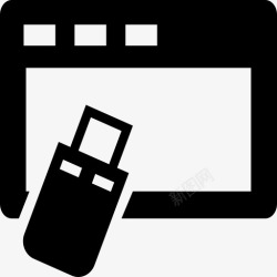 屏幕驱动usb显示器闪存驱动器图标高清图片