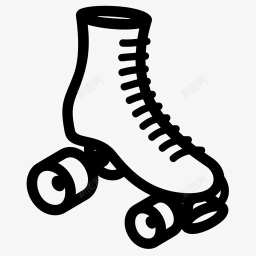 溜冰鞋运动溜冰者图标svg_新图网 https://ixintu.com 溜冰者 溜冰鞋 运动 靴子