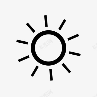 太阳天气温暖图标图标