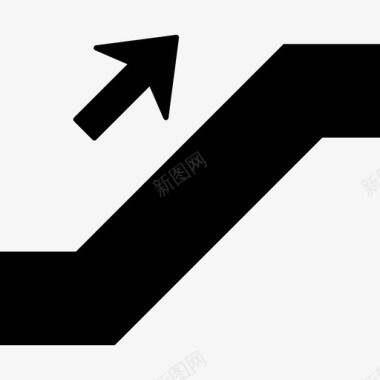 自动扶梯上行标志标志基本应用图标图标