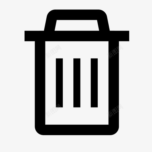 垃圾桶取消删除图标svg_新图网 https://ixintu.com 丢弃 删除 取消 垃圾桶 扔掉