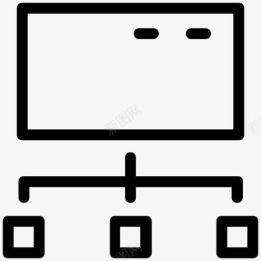 网络计算机共享已连接图标图标