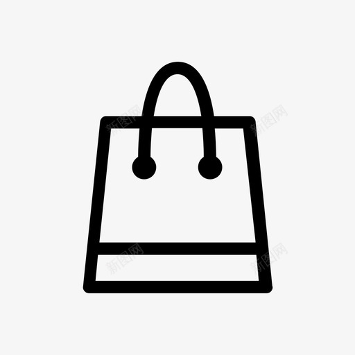 购物袋购买电子商务图标svg_新图网 https://ixintu.com 产品 商品 处理 电子商务 网上商城 网上购物 购买 购物袋