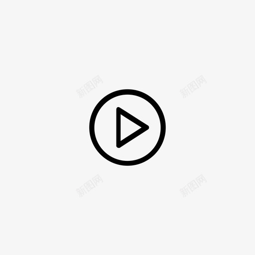 播放按钮媒体控制图标svg_新图网 https://ixintu.com 声音 多媒体 媒体控制 按钮 播放 播放按钮 电影 视频 迷你 音乐