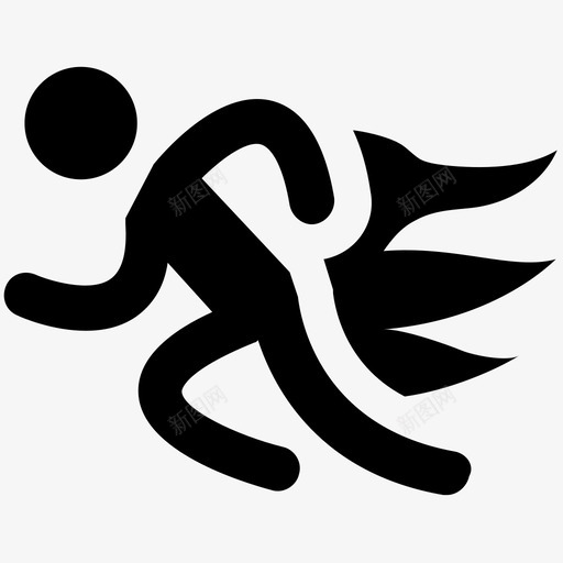 跑步者短跑运动员图标svg_新图网 https://ixintu.com 健身 快速 百米赛跑 短跑 跑步 跑步者 运动员 速度