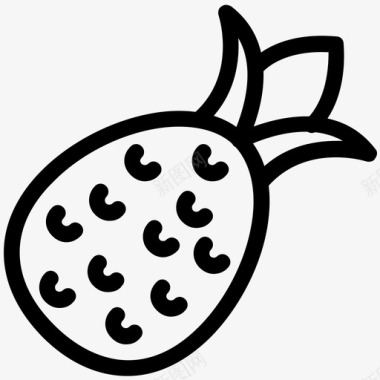菠萝饮食食物图标图标