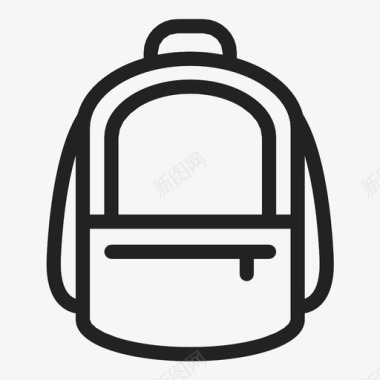 背包书房学生图标图标
