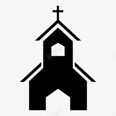 教堂宗教庆典基督教象征图标图标