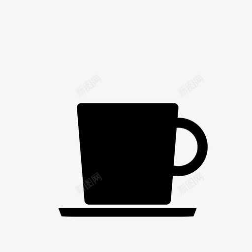 杯子碟子餐厅图标svg_新图网 https://ixintu.com 咖啡 把手 早餐 杯子 热饮 碟子 茶 餐厅