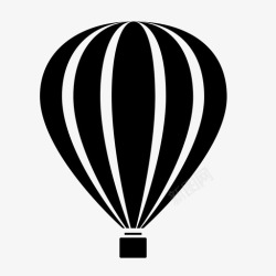 热气气球飞机热气球图标高清图片