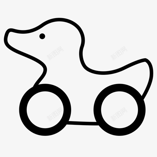 鸭子玩具婴儿鸟图标svg_新图网 https://ixintu.com 儿童 婴儿 橡皮泥 汽车 游戏 玩具 鸟 鸭子玩具