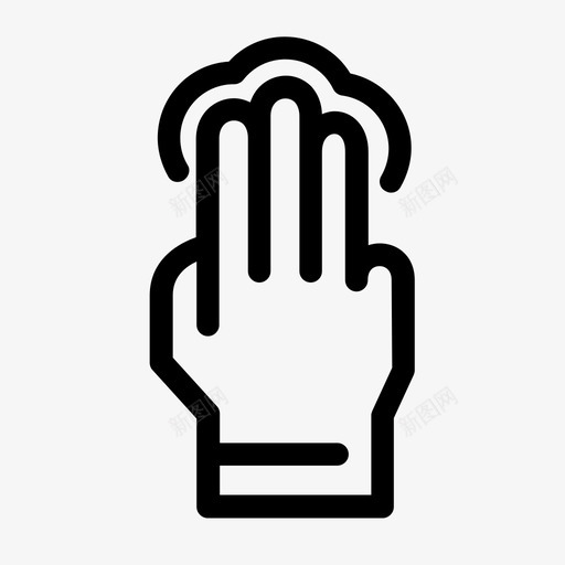 三指触摸移动移动交互图标svg_新图网 https://ixintu.com 三个手指 三指触摸 交互屏幕 屏幕 手和手势 点 移动 移动交互 触摸交互 触摸屏 触摸手势