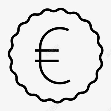 欧元卖完出售图标图标