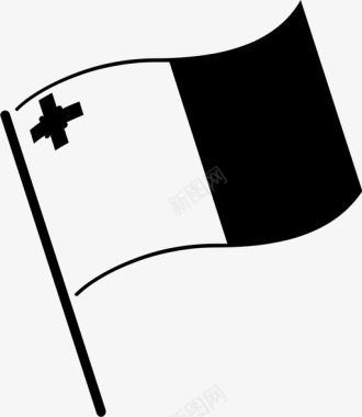 马耳他国旗马耳他符号图标图标