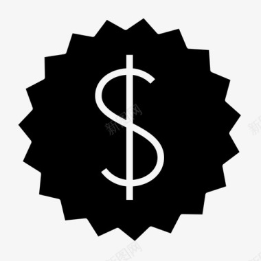 美元符号出售利润图标图标