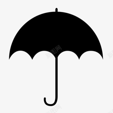 伞雨遮阳伞图标图标