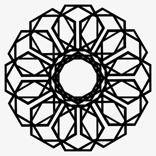 图案对称形状图标svg_新图网 https://ixintu.com 主题 图案 圆 对称 形状 抽象图案 抽象设计 排列 曲线 装饰 设计