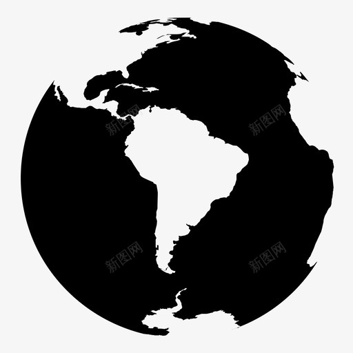 南美洲地球地图图标svg_新图网 https://ixintu.com 世界 南美洲 地图 地球 地球仪 星球